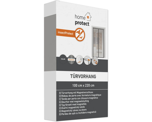 Verpackung eines Türvorhangs mit Magnetverschluss, 100 cm x 220 cm