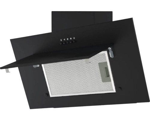 Hotte aspirante pour la cuisine avec clapet ouvert