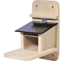 Nichoir en bois avec toit noir