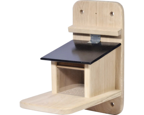 Nichoir en bois avec toit noir