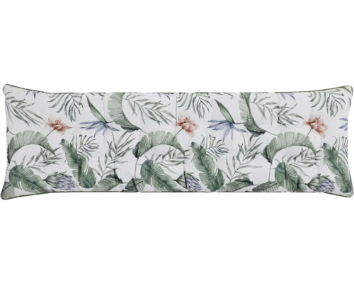 Sitzkissen Blumen 40x120cm Dekokissen mit Blätter- und Blumenmuster