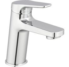 Robinet de lavabo en métal, surface brillante