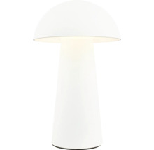 Weisse Tischleuchte im Pilzdesign