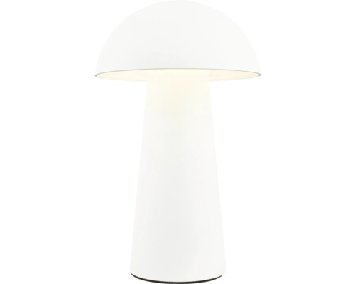 Weisse Tischleuchte im Pilzdesign