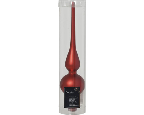 Christbaumspitze aus Glas in Verpackung