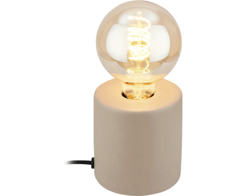 Dekorative Tischleuchte mit runder Glühbirne