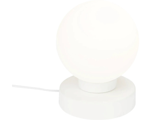 Tischleuchte mit kugelförmigem Lampenschirm