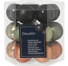 Verpackung mit Weihnachtsbaumkugeln aus echtem Glas