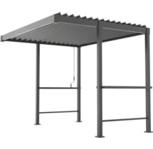 Metallpavillon mit Lamellendach