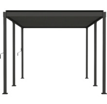 Pergola autoportante avec toit à lamelles