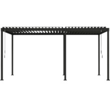 Pergola autoportante avec toit à lamelles pour l'extérieur