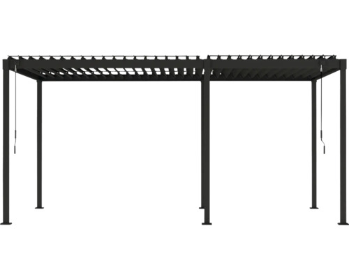 Pergola autoportante avec toit à lamelles pour l'extérieur