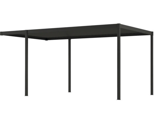 Pavillon mit flachem Dach und rechteckiger Form