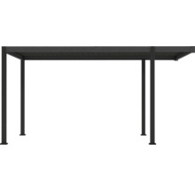 Pavillon avec toit à lamelles pour l'ombrage dans le jardin