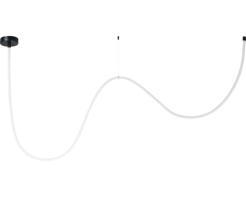 LED Lichtschlauch Glow 3200 lm 3000 K RGBW Hängeleuchte mit geschwungenem Leuchtmittel