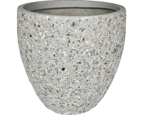 Pot de fleurs en terrazzo