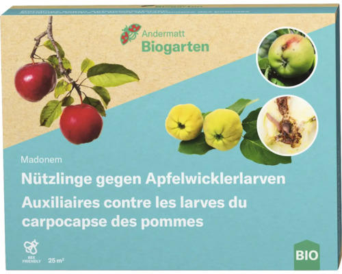 Madonem Nematoden gegen Apfelwicklerlarven für 25 m² Madonem Nützlinge gegen Apfelwicklerlarven Verpackung