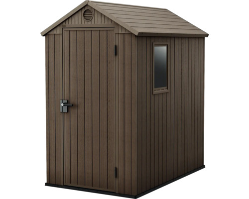 Gartenschrank aus Holz mit Fenster und Tür