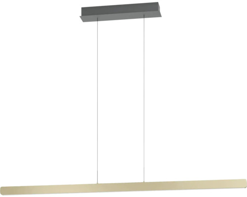 Suspension Ciggiano LED 30 W marron Suspension linéaire avec fixation