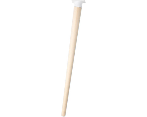 Pied de table Tarrox SCANDIA Balance Ø 24-48 x 710 mm bois de hêtre blanc 1 pièce Pied de table en bois