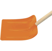 Schneeschaufel mit Holzstiel