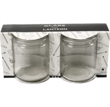Glaslaterne im Zweierset in Verpackung