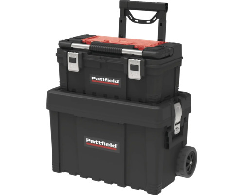 Pattfield Werkzeugkoffer mit Rollen und Teleskopgriff