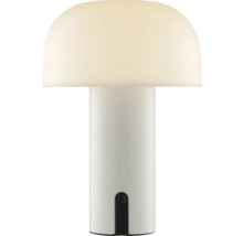 Weisse Tischleuchte im Pilzdesign