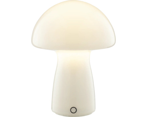 Akku Tischlampe Erik LED 2,5 W weiss Pilzförmige Tischleuchte