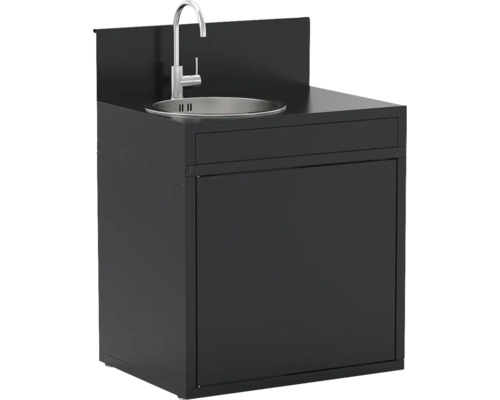 Waschtisch mit Unterschrank, Waschbecken und Armatur