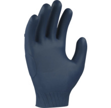 Un seul gant de protection bleu.