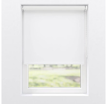 Weisses Rollo am Fenster zur Lichtregulierung