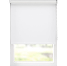 Weisses Rollo am Fenster zur Lichtregulierung