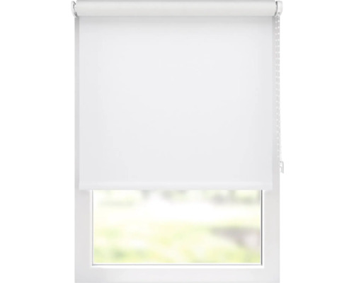 Store enrouleur blanc sur fenêtre pour la gestion de la lumière