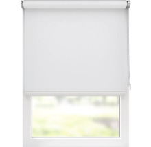 Weisses Rollo am Fenster zur Lichtregulierung