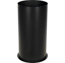 Schwarzer Pflanzkübel aus Metall