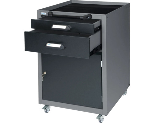 Chariot d'atelier avec tiroirs et porte verrouillable