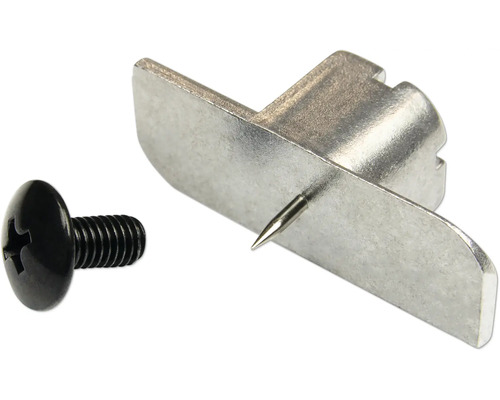 Fixation métallique avec vis noire