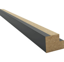 Profilé en bois avec bordure métallique