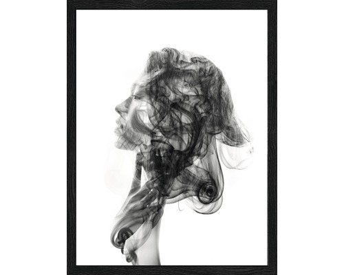 Gerahmtes Bild Smoky Head II 33x43 cm