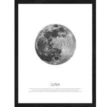 Poster encadré représentant une image de la lune