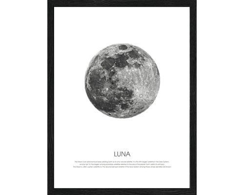 Gerahmtes Bild Blue moon 43x33 cm
