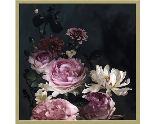 Gerahmtes Bild Barock flowers IV 53x53 cm