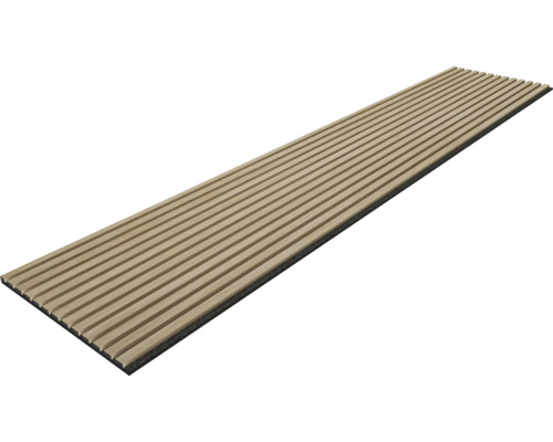 Panneau acoustique Sonava chêne Stockholm plaqué sur 3 côtés huilé naturel 2600 x 520 x 21 mm Panneau acoustique pour revêtement mural et de plafond