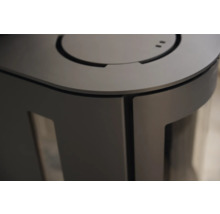 Detailansicht eines Pelletofens