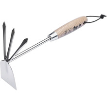 Kombihacke mit Holzgriff für Gartenarbeiten