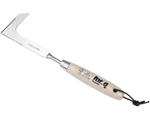 Unkrautstecher mit Edelstahlklinge und Holzgriff