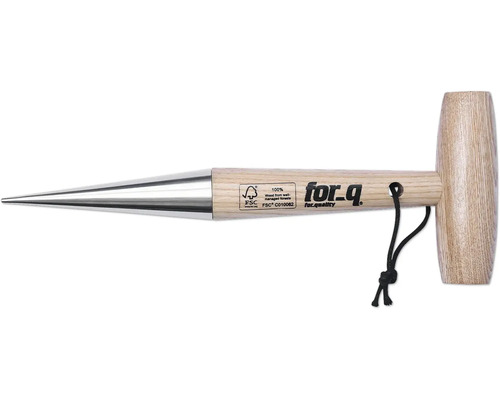 Pflanzdorn for_q , Edelstahl Anreißnadel mit Holzgriff und Metallspitze