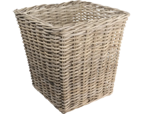 Panier à plantes panier Leah conique fibre naturelle 28 x 28 x 28 cm marron Panier tressé en matériau naturel