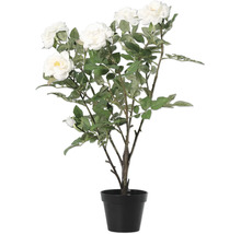 Plante artificielle rosier en pot